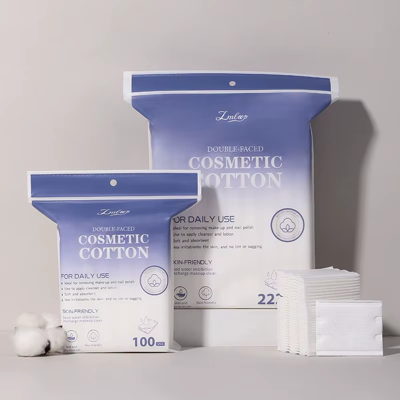 Coton démaquillant à trois couches