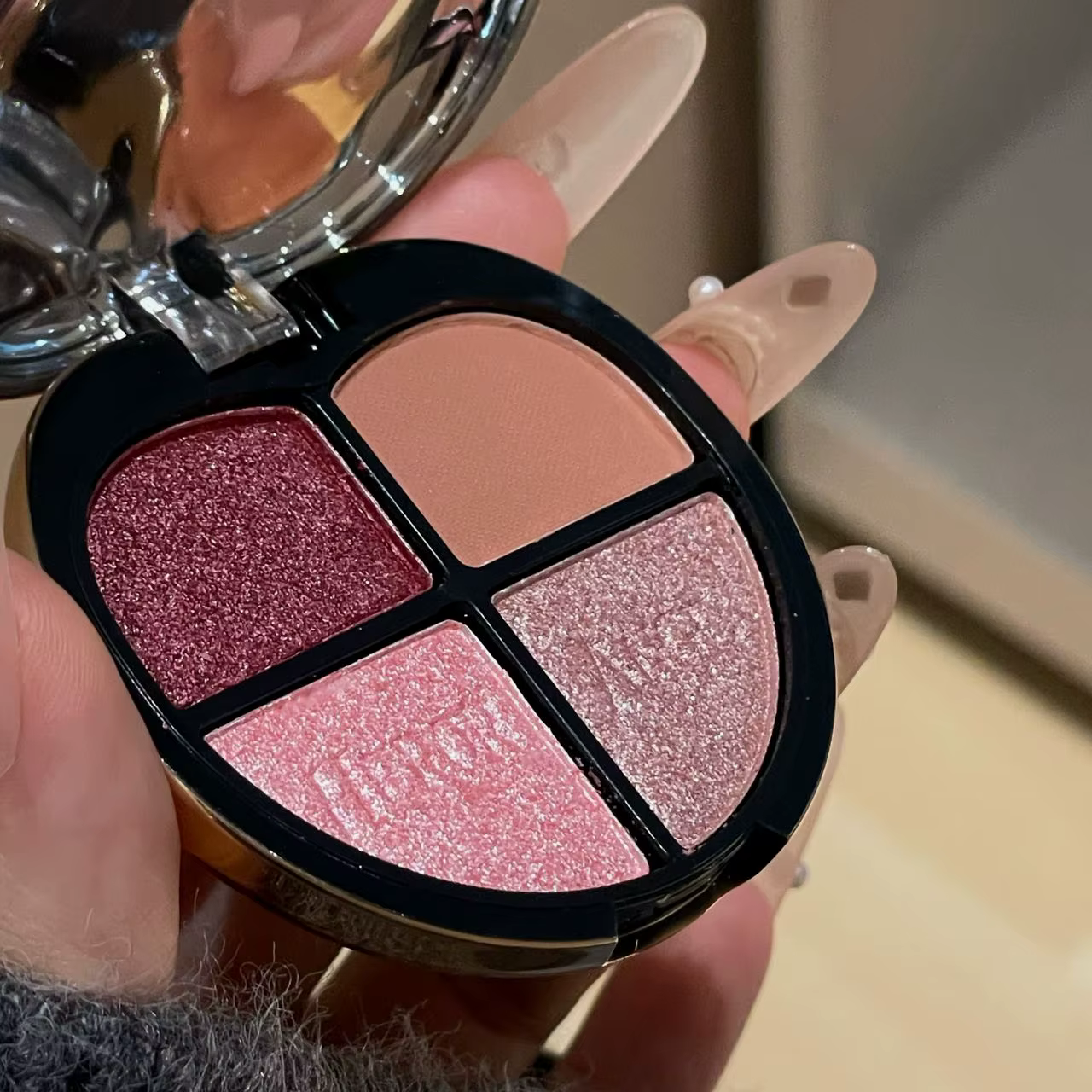 Palette de fards à paupières 4 couleurs