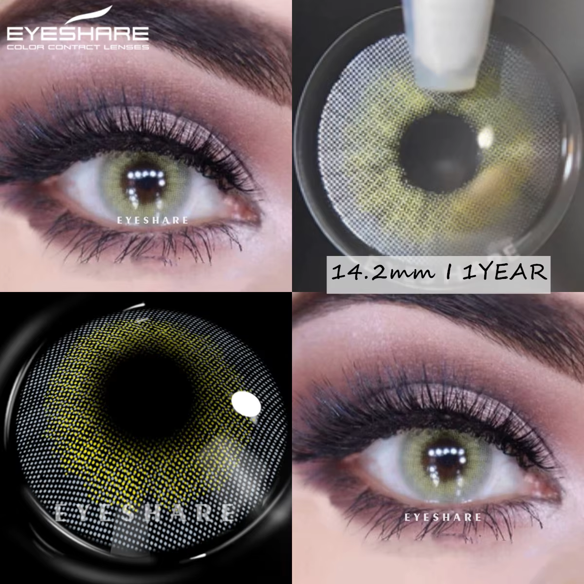 EYESHARE lentilles de contact de couleur pour les yeux 2 pièces