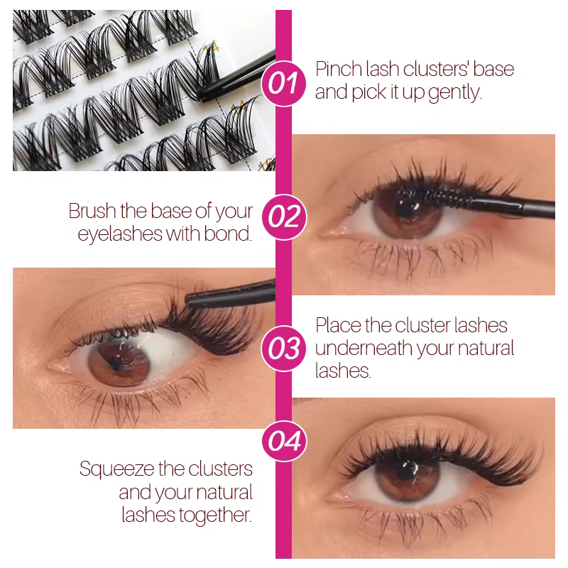 H&L SINCE 1990 Faux cils segmentés DIY