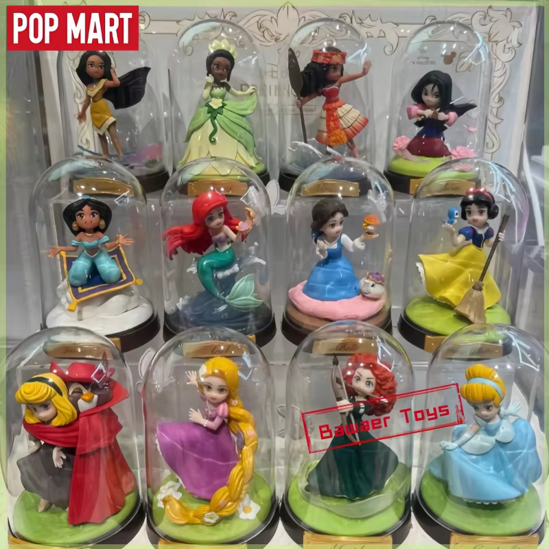 Pop Mart – boîte aveugle Surprise princesse Disney, créez votre série mondiale, sac de devinettes, boîte mystère, jouets, ornements de bureau, cadeau