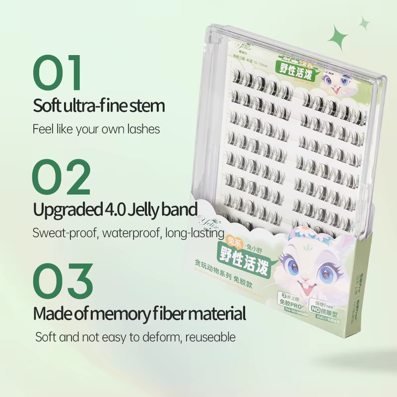 Yelix-Faux-cils naturels sans colle