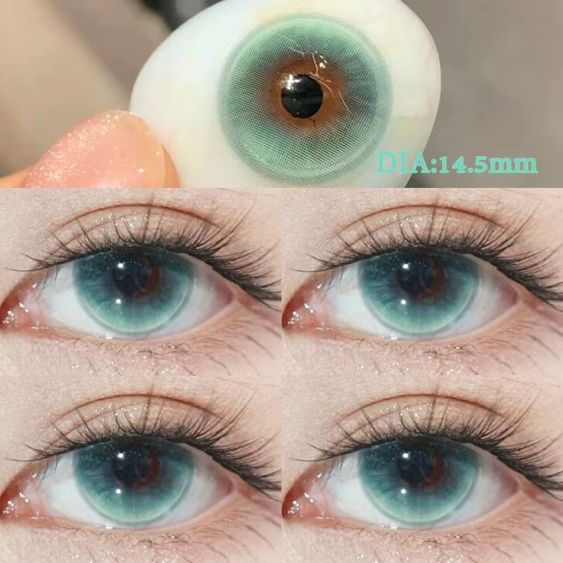 KSSEYE 2 pièces lentilles de Contact de couleur stores pour lunettes