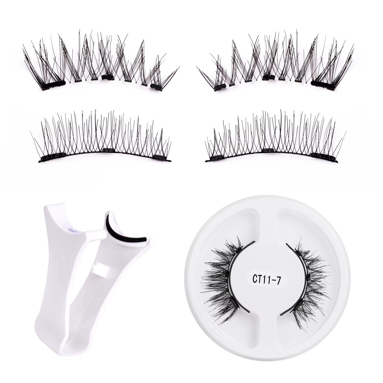1 paire de kit de cils magnétiques réutilisables – Application facile