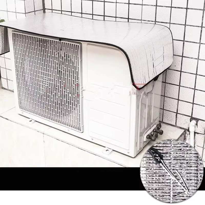 Housse de climatisation extérieure étanche à la pluie, 100x50cm, housse Anti-poussière pour climatiseur, sac de nettoyage Anti-poussière et Anti-neige