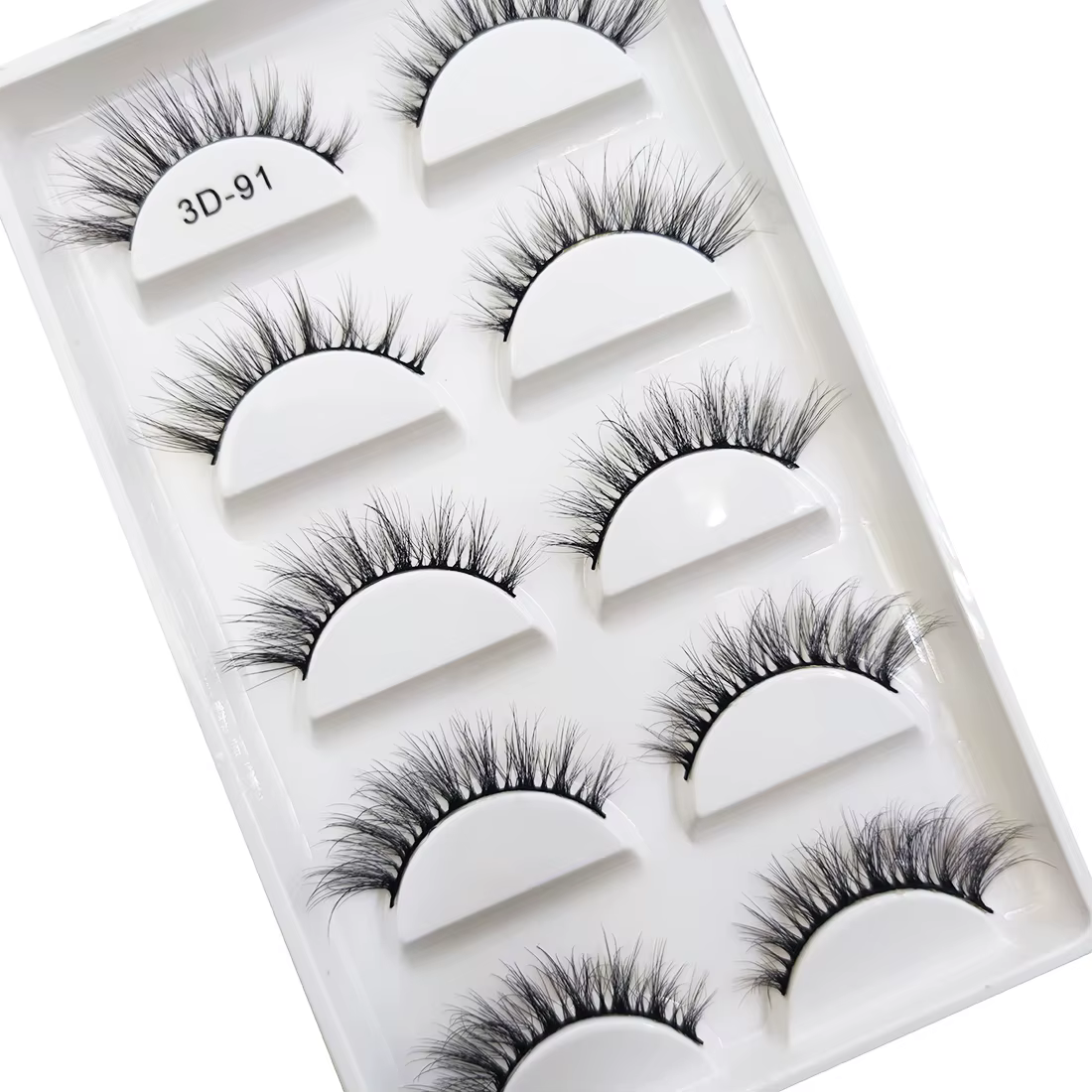 Nouveau 5 paires naturel 3D Faux Cils Maquillage vison