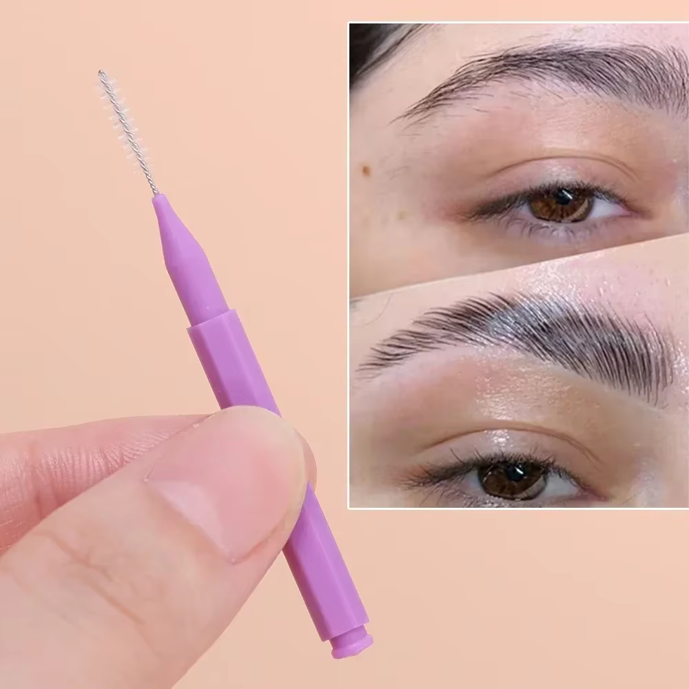 Mini brosses à sourcils portables jetables