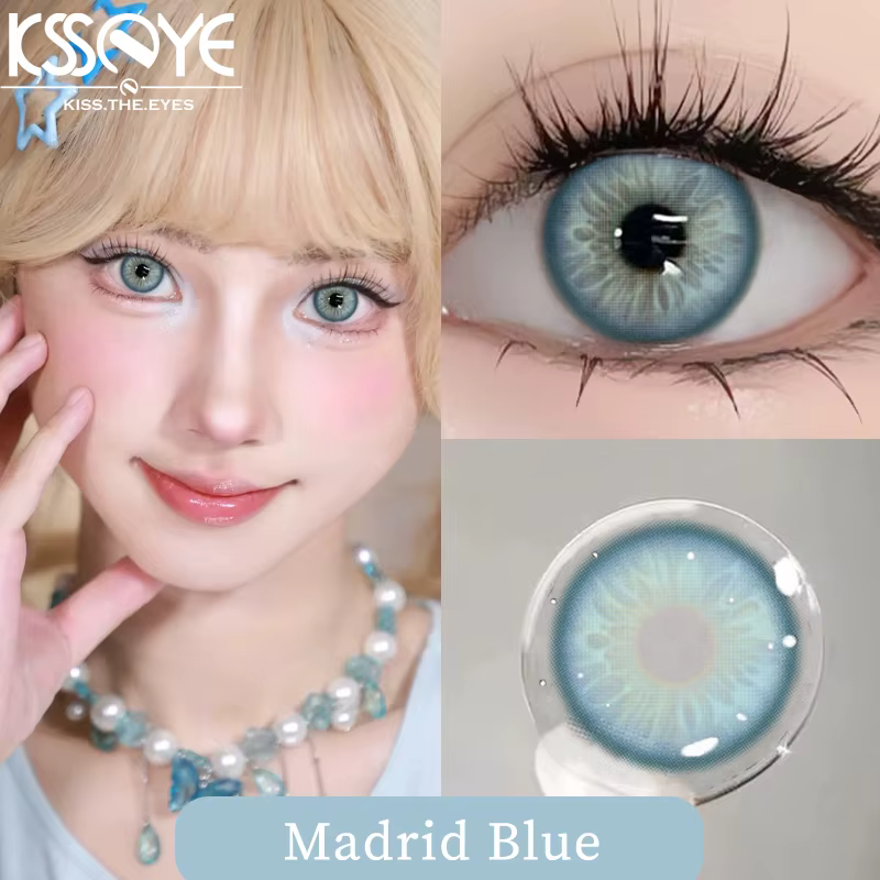 KSSEYE 1 paire de lentilles de Contact de couleur de Style Kio avec dioptrie yeux de myopie