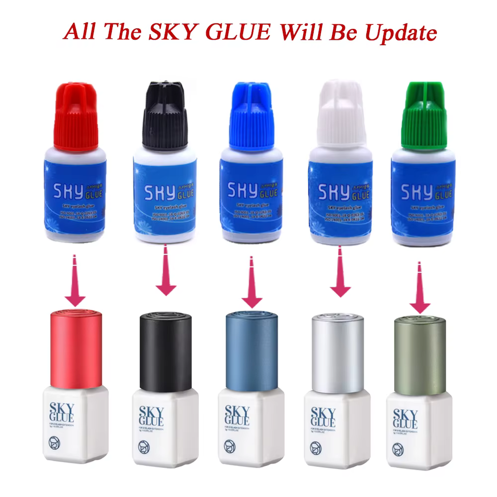 SKY colle 5ml dame colle noire individuelle séchage rapide Extensions de cils colle outil de maquillage adhésif pour cils 1 bouteille