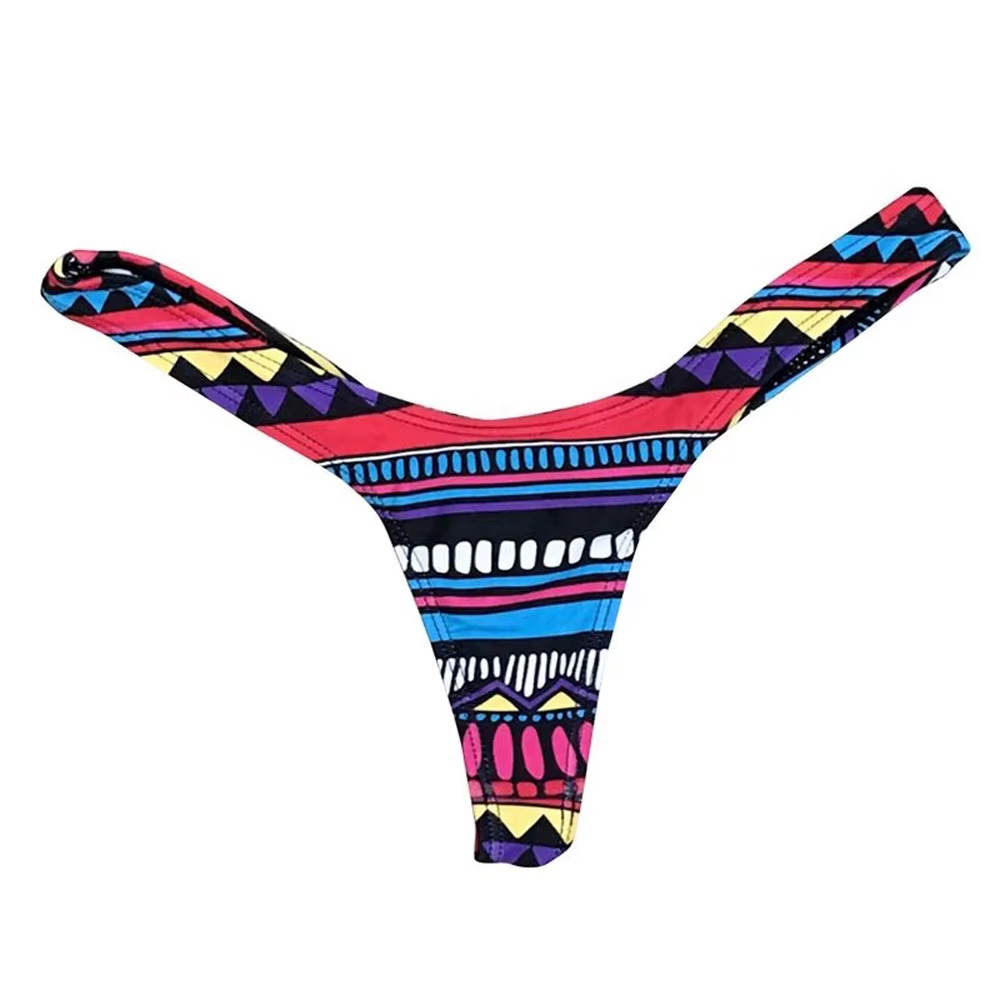 Femmes brésiliennes imprimé Bikini bas string bain plage maillot de bain maillots de bain maillot de bain pour femmes Shorts