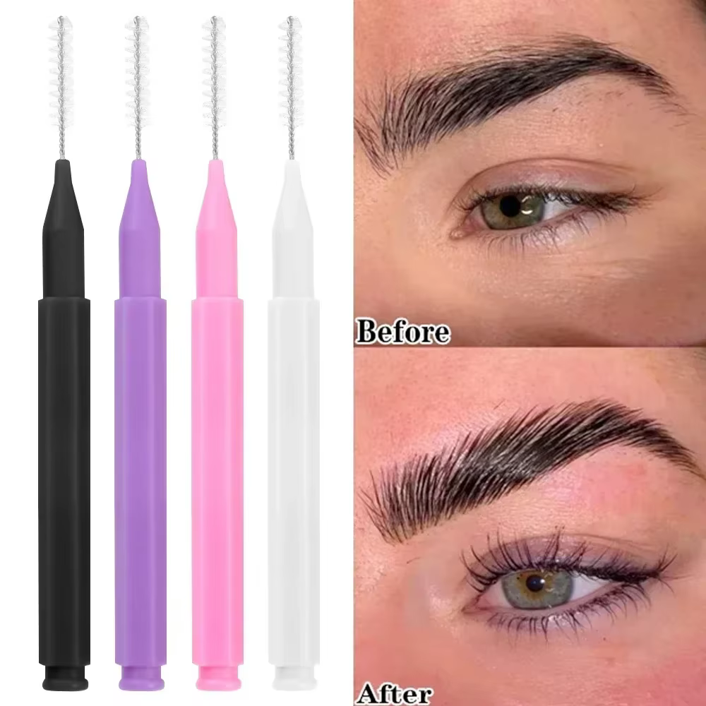 Mini brosses à sourcils portables jetables