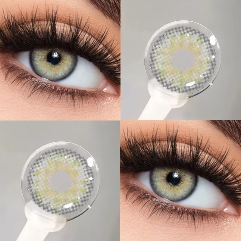 KSSEYE 1 paire de lentilles de Contact de couleur verte pour les yeux