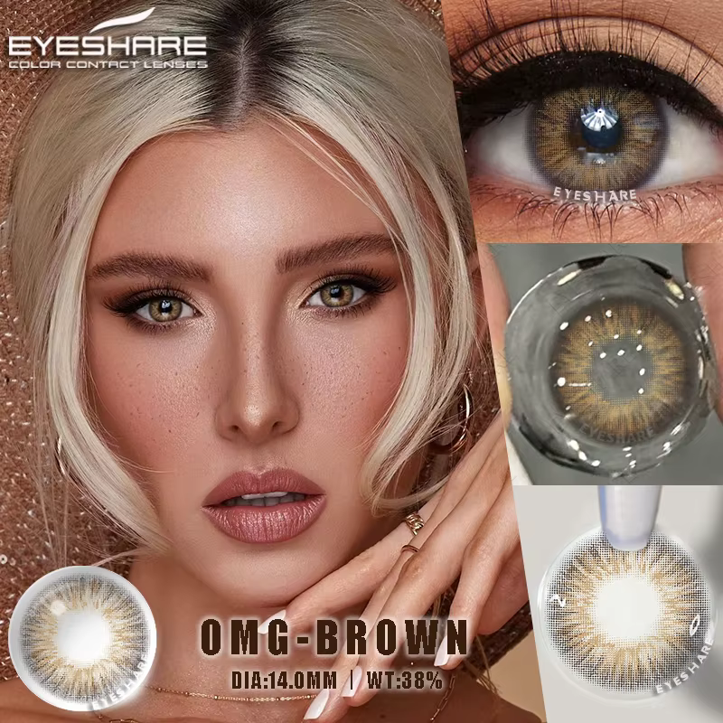 EYESHARE 1 paire de lentilles de contact colorées pour les yeux