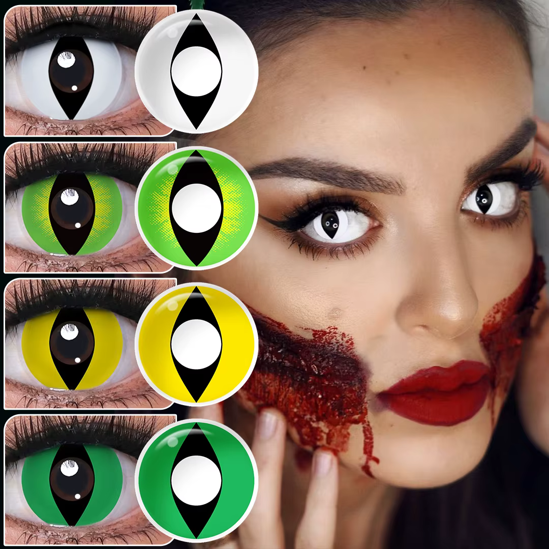 Magister couleur oeil de chat lentilles de Contact pour les yeux Cosplay