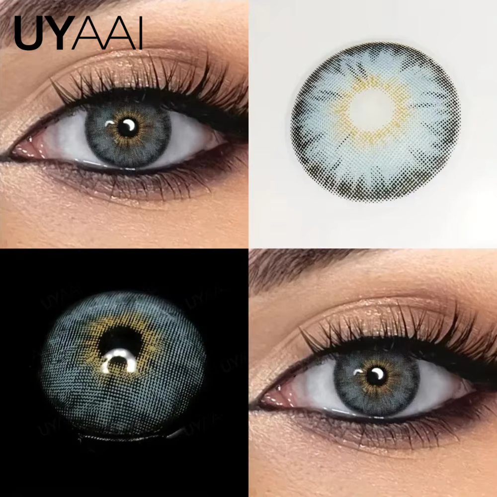 UYAAI Siri 1 paire d'élèves colorées pour les yeux de couleur marron