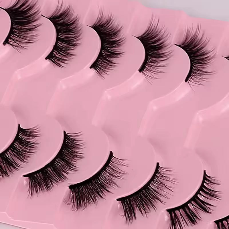 Goodobe demi-oeil 10 paires naturel renard maquillage des yeux faux cils doux style cool vaporeux adapté au