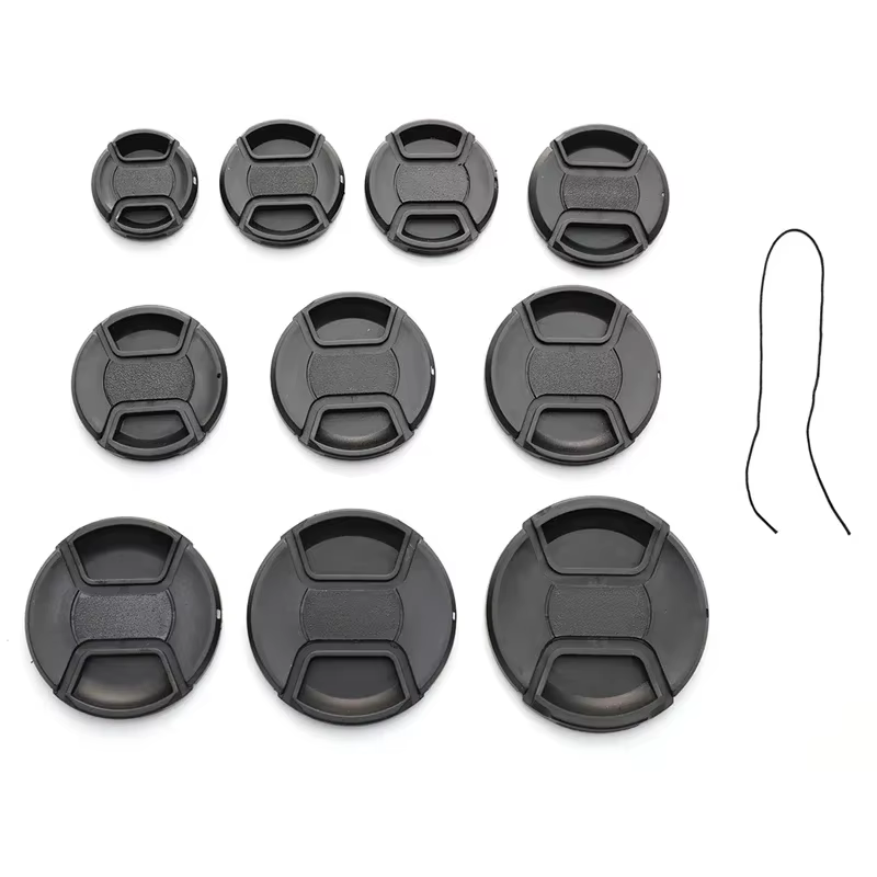 Capuchon d'objectif de caméra de haute qualité, 40.5mm 49mm 52mm 55mm 58mm 62mm 67mm 72mm 77mm 82mm, capuchon d'objectif avant à pression pour appareil photo, 1 pièce