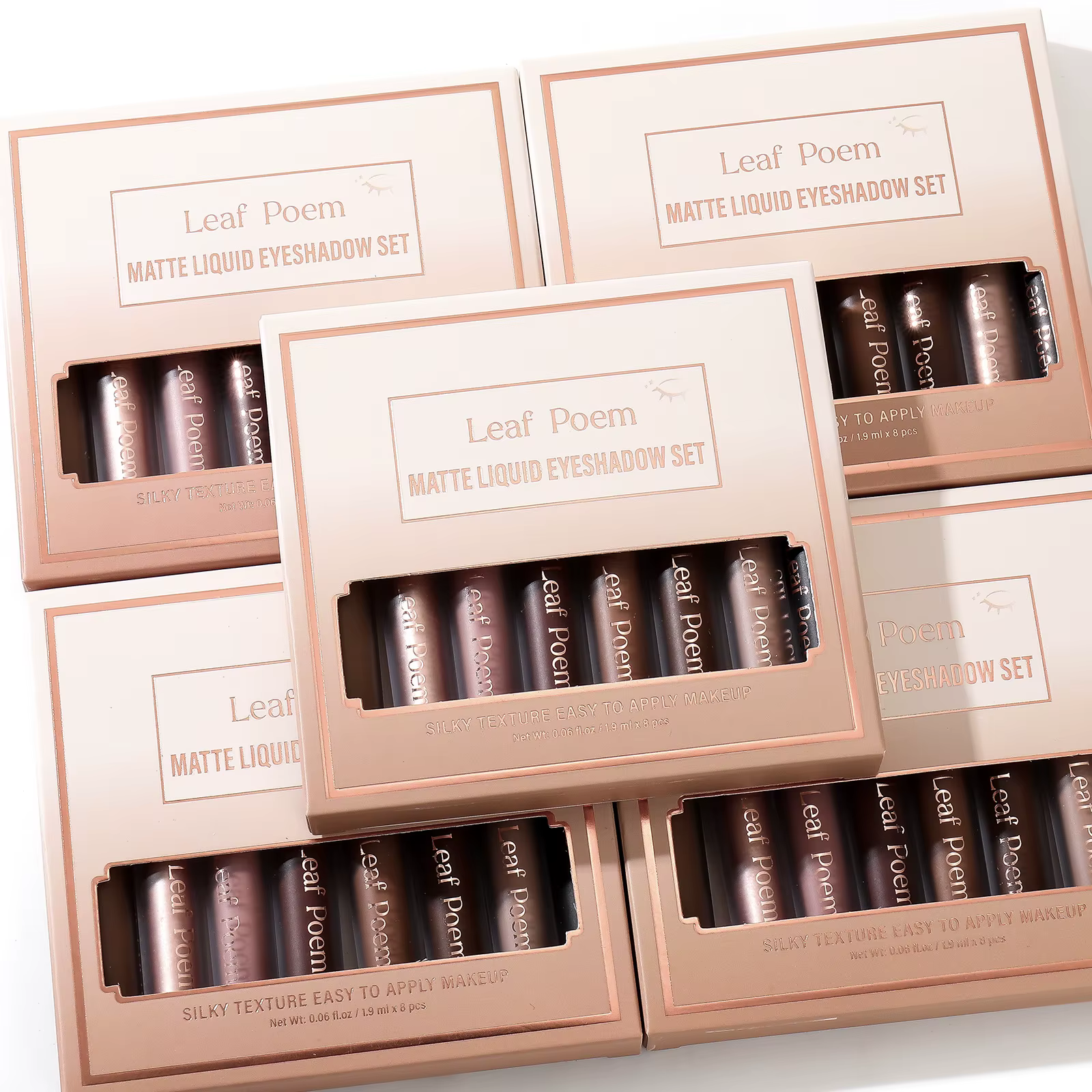 Ensemble de fards à paupières liquides mats imperméables et durables