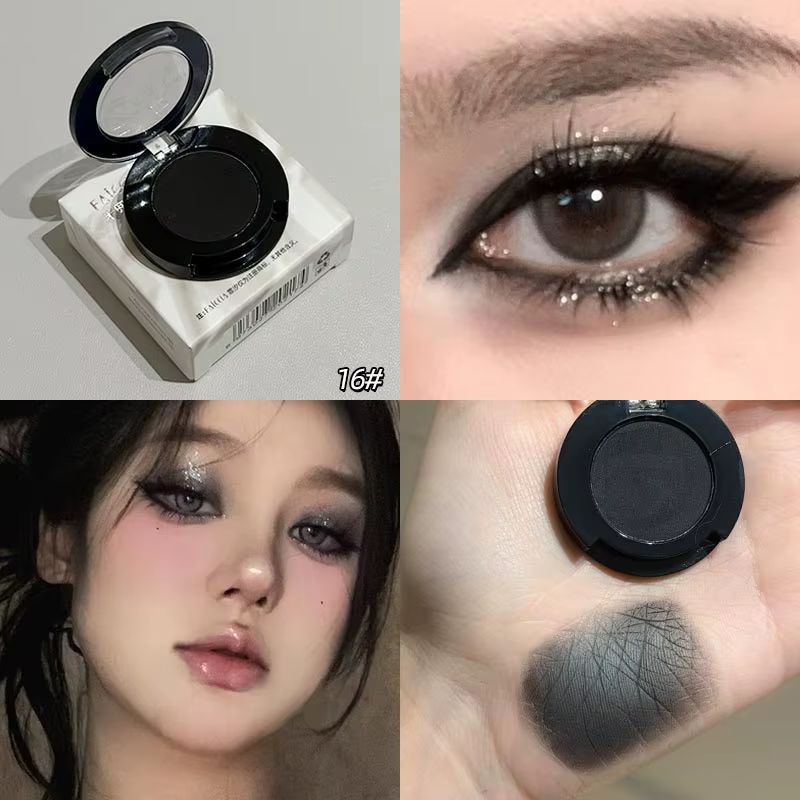 Palette d'ombres à paupières bleu fumé simple Klein