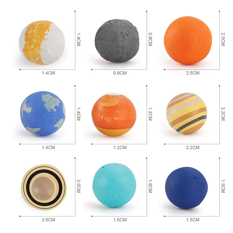 Simulation du système solaire, système planète cosmique, figurines de l'univers de la terre, matériel pédagogique, jouets éducatifs scientifiques