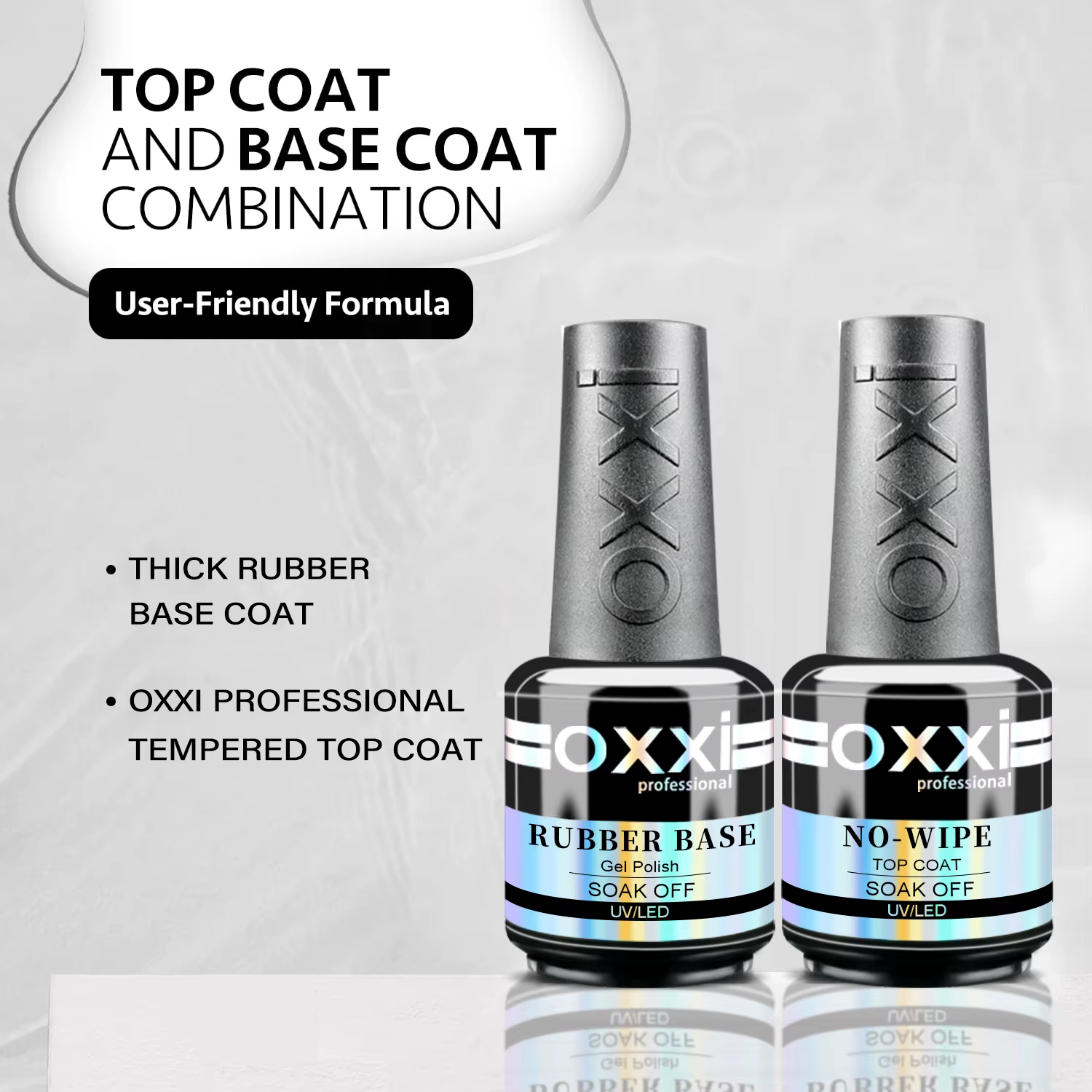 OXXI – Gel de Base en caoutchouc professionnel