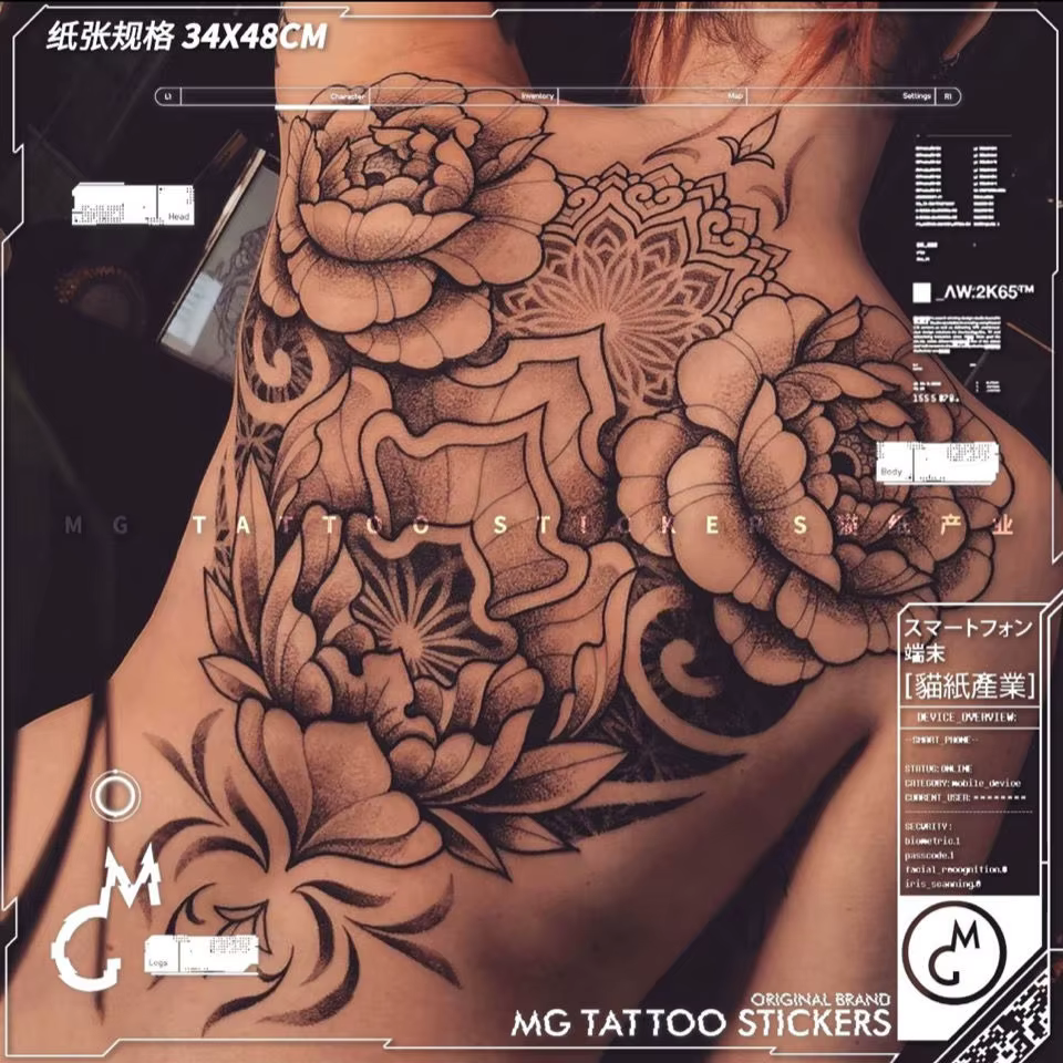 Tatouage Autocollant Temporaire Résistant à l'Eau