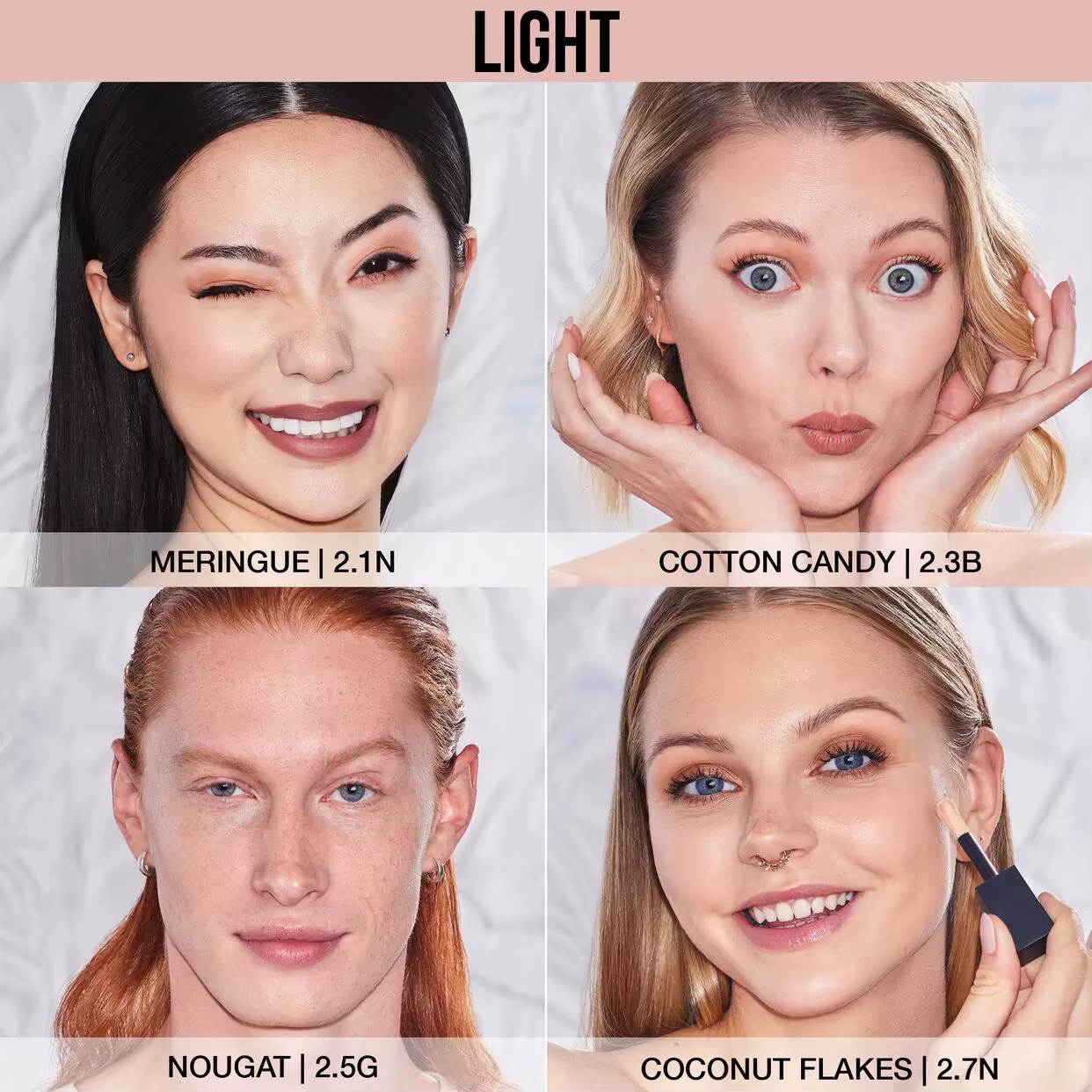Huda Beauty Faux filtre lumineux mat correcteur pour les yeux hydratant longue durée fond de teint léger maquillage