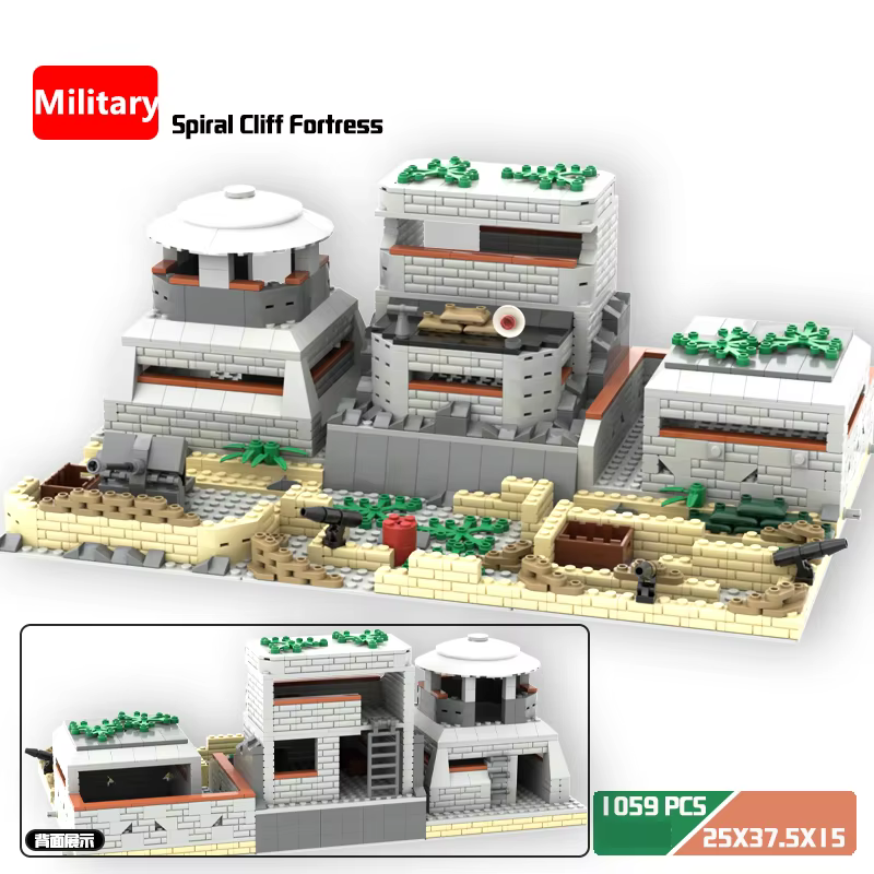 Blocs de construction de la base de canon des soldats militaires de la Seconde Guerre mondiale (WW2) avec armes SWAT – Jouets pour enfants, cadeau