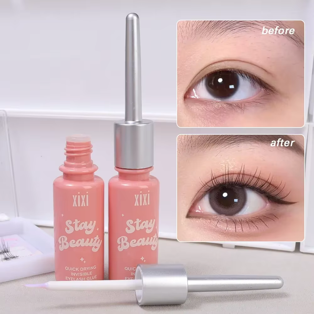 Colle à faux-cils invisible à séchage rapide