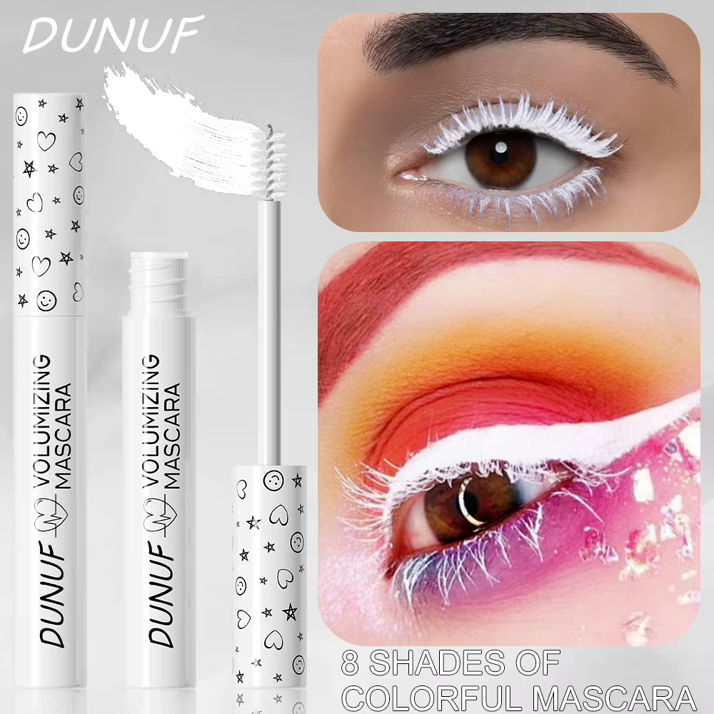 Mascara bouclé mince blanc