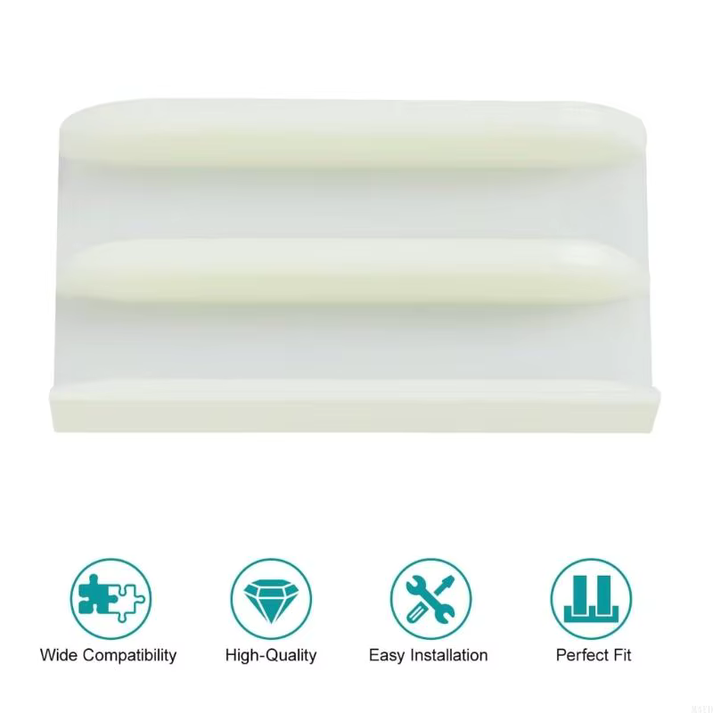 inférieur porte douche coulissante en plastique, avec vis, guidage porte douche adapté verre 7/16