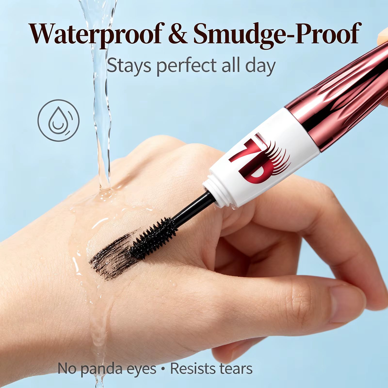 Mascara noir volumisant et recourbant 7D – Maquillage pour les yeux waterproof