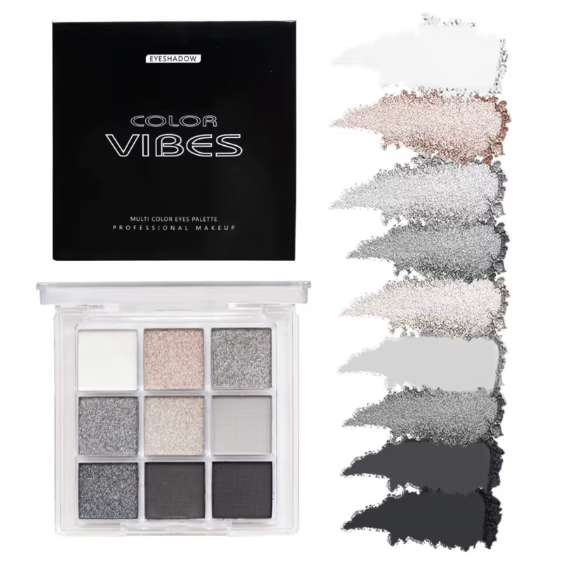 Palette de fards à paupières à paillettes violettes