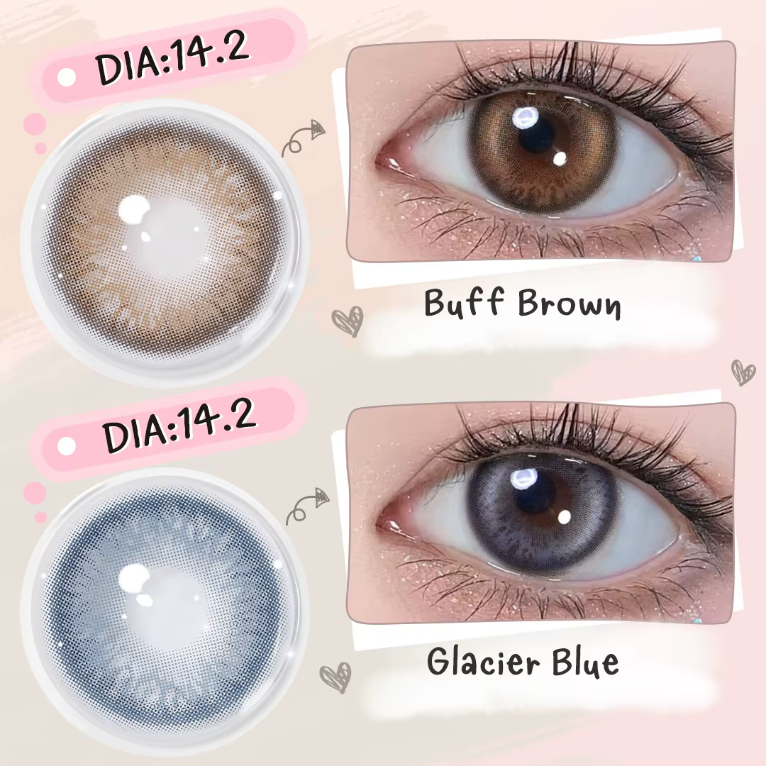 (0.00~-8.00) MAGISTER Lentilles de couleur Queen Eye 14.0mm pour usage quotidien avec dioptries