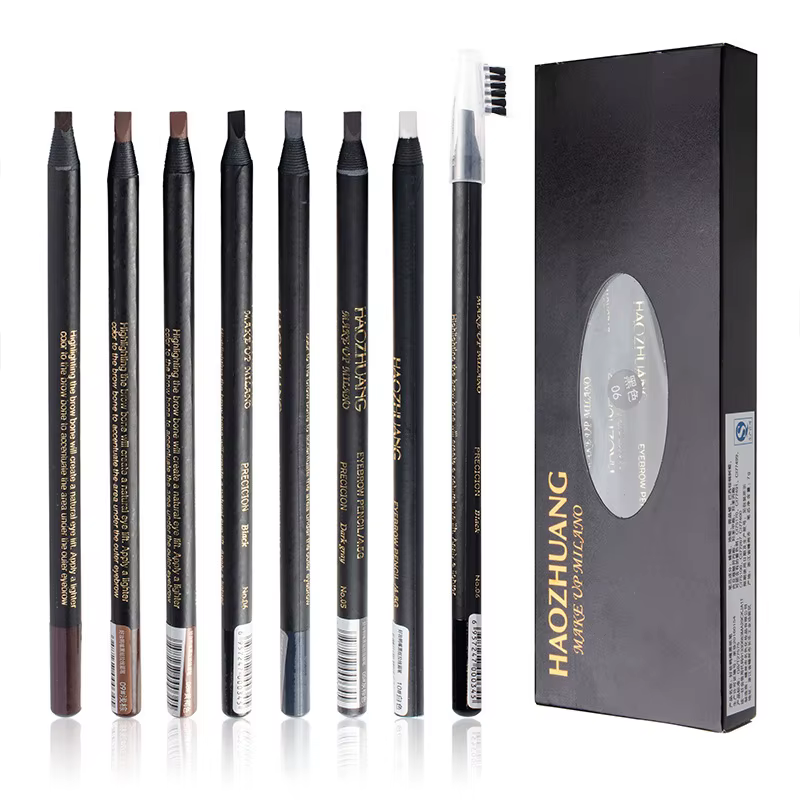1 pièces crayons à sourcils imperméables longue durée avec brosse outils de maquillage permanents