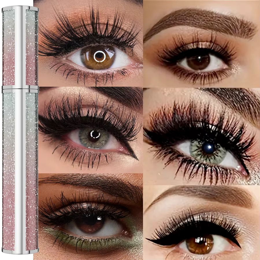 Mascara 4D allongeant les cils noirs