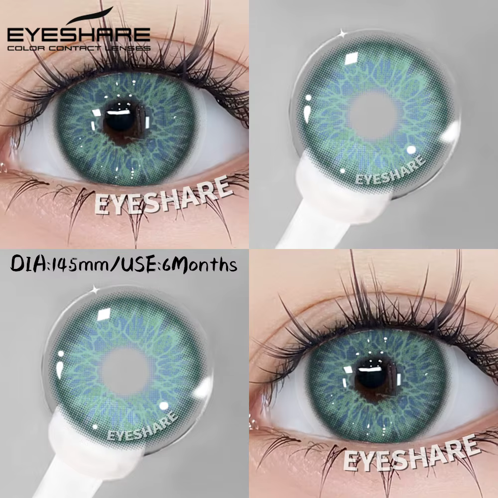 EYESHARE 1 paire de nouvelles lentilles de Contact colorées pour les yeux bleu beauté élèves
