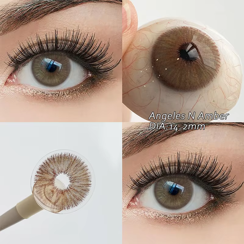 KSSEYE 1 paire de lentilles de contact colorées de haute qualité avec correction pour les yeux