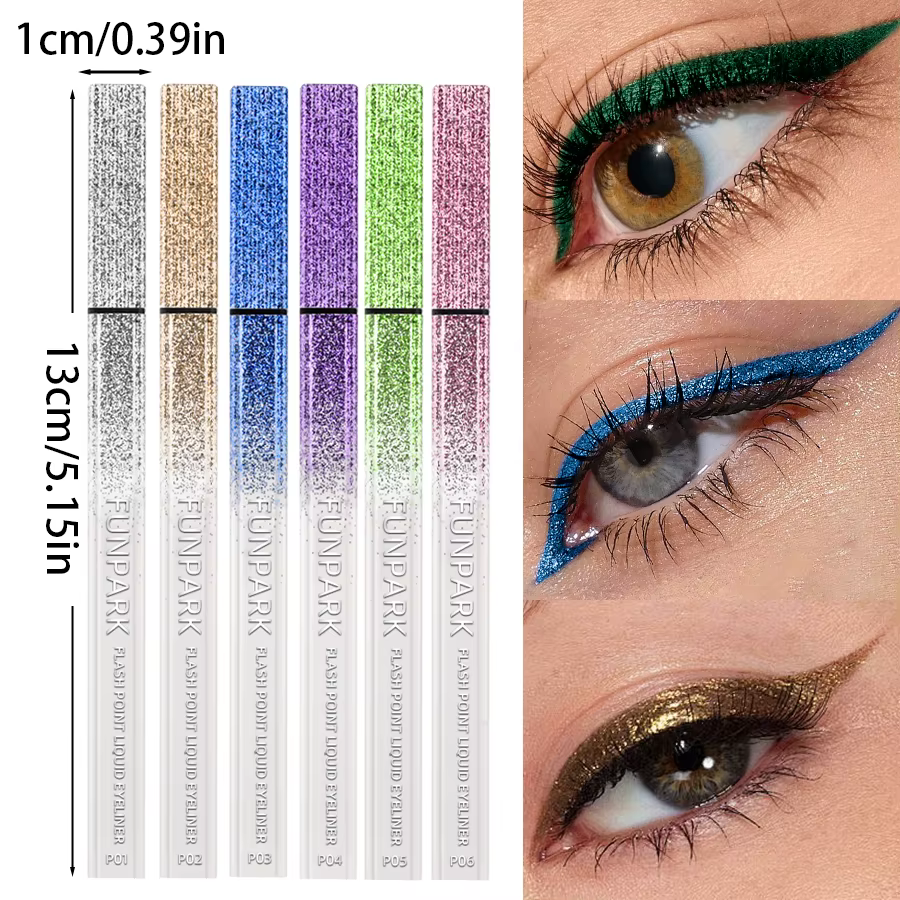 Fard à paupières brillant diamant 6 couleurs