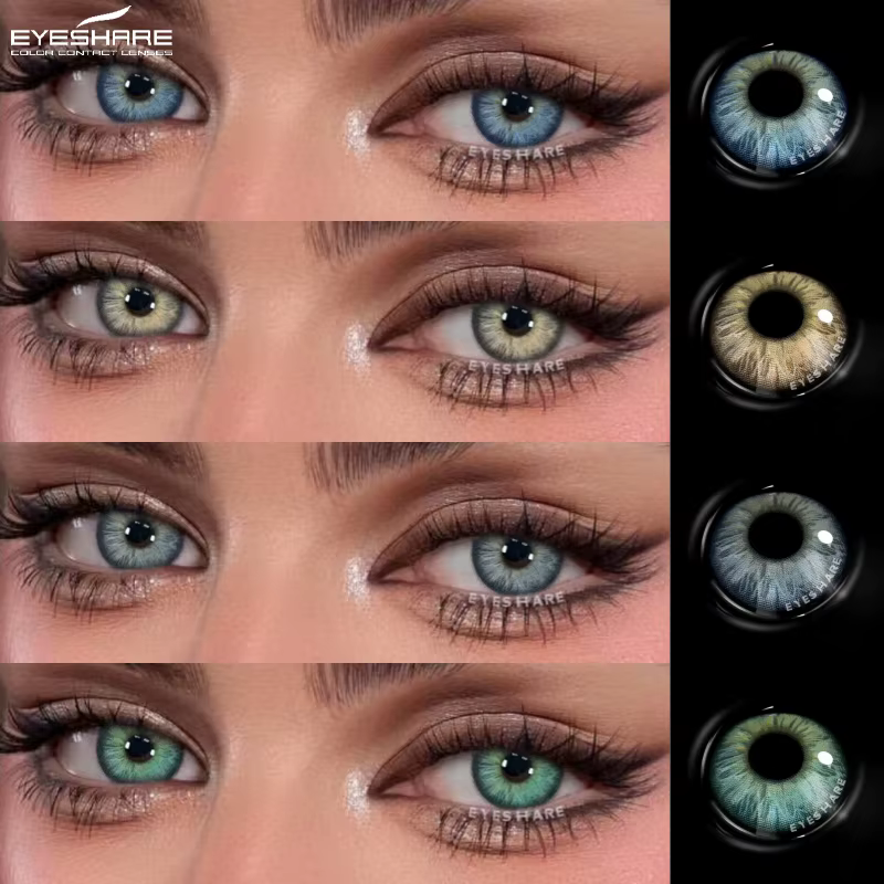 EYESHARE lentilles de contact mode yeux bleus