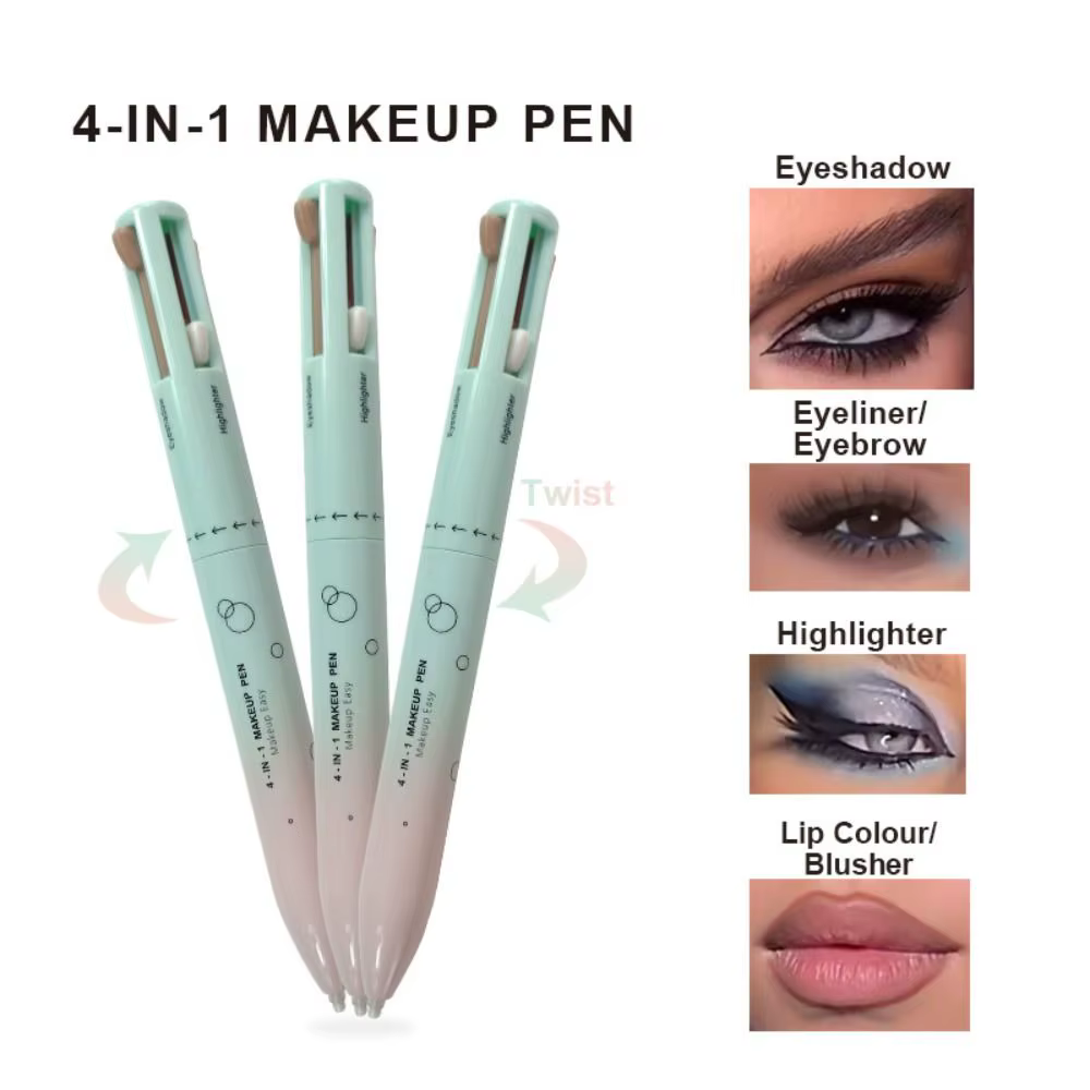 Eyeliner multi-effets 4 en 1, crayon contour des yeux, longue durée, imperméable, cosmétiques, crayon de maquillage, stylo Jules Liner