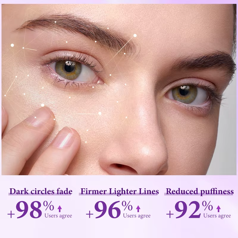 Crème instantanée pour l'élimination des poches oculaires