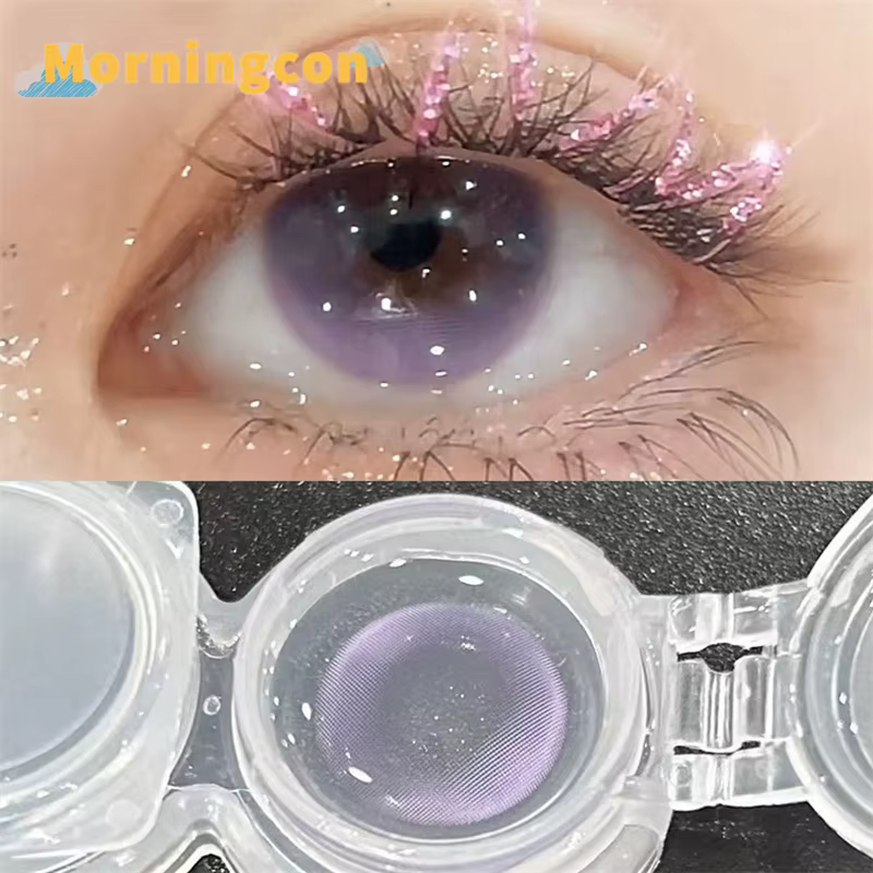 Lentilles de contact annuelles 234 Cherry Blossom Rain Natural Color pour les yeux