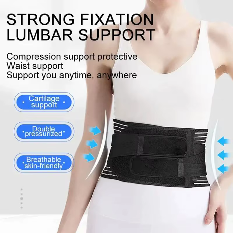 Ceinture de soutien lombaire réglable à double traction respirante pour décompression de la colonne vertébrale, attelle orthopédique médicale pour soulagement de la douleur