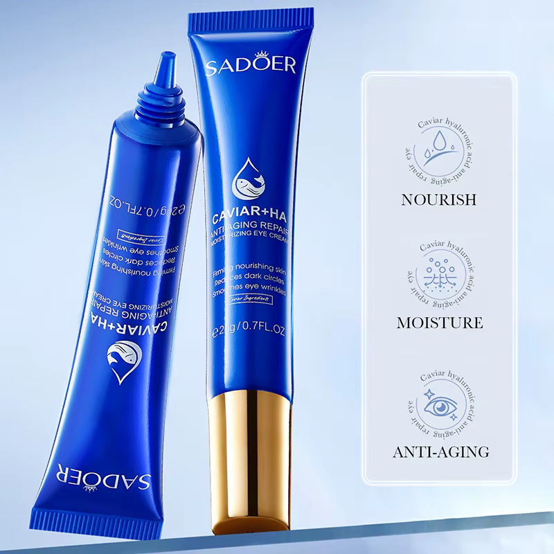 SADOER Caviar acide hyaluronique crème pour les yeux Anti cernes élimination