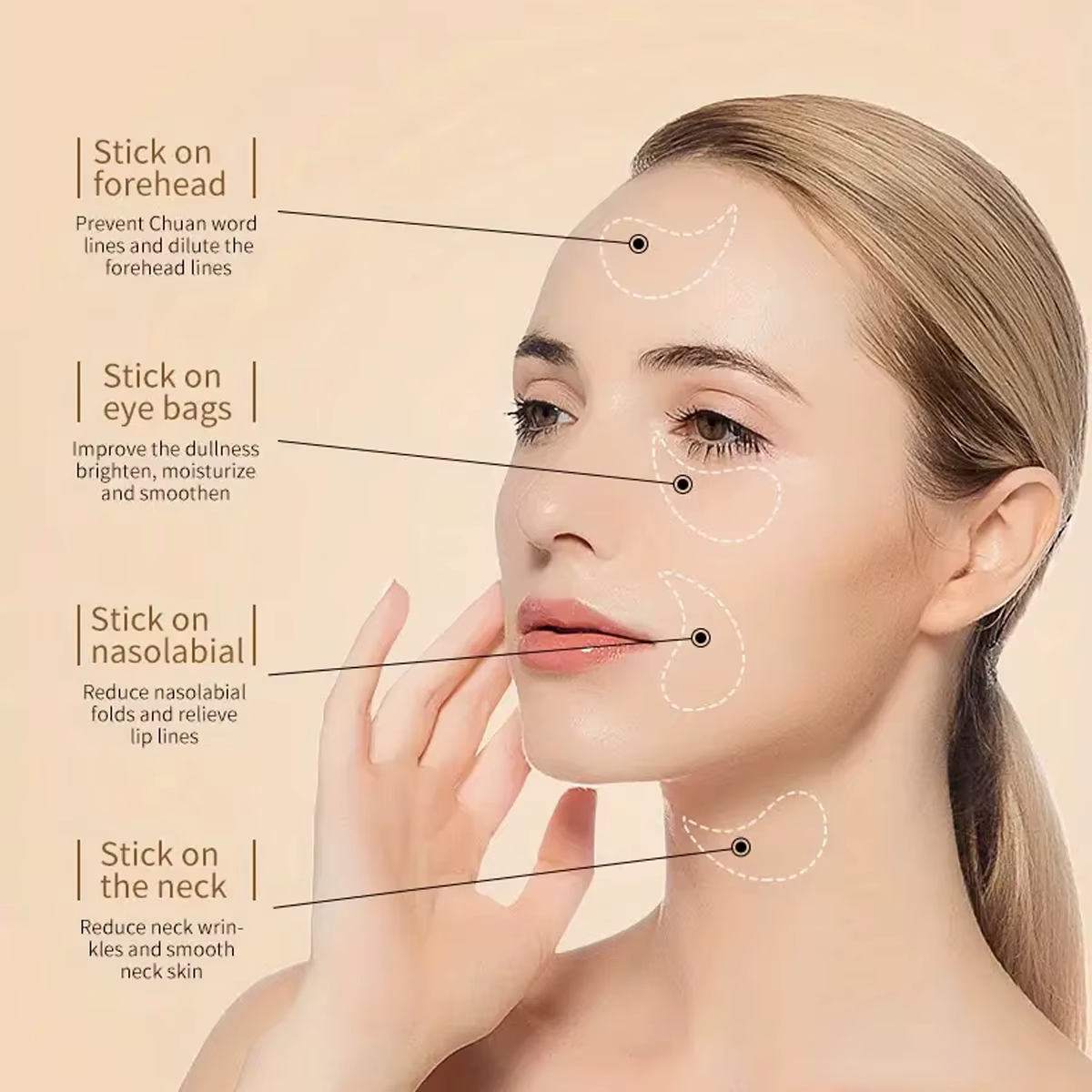 Masque pour les yeux au collagène à l'aloe Vera