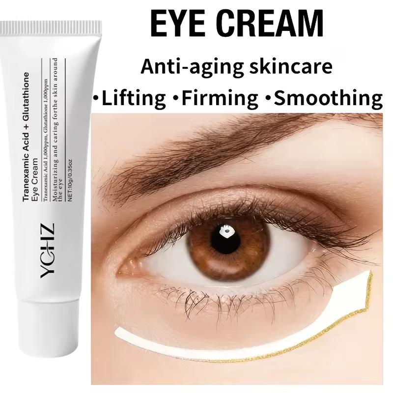 Crème raffermissante et liftante pour les yeux, réduit les rides et les ridules aux coins des yeux, et peut lifter la peau autour des yeux, réduire les signes de fléchissement et de terneur autour des
