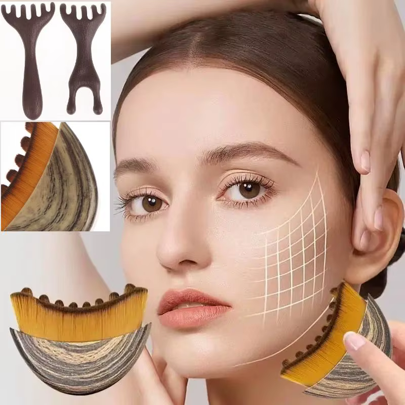 Brosse de massage lymphatique pour le visage