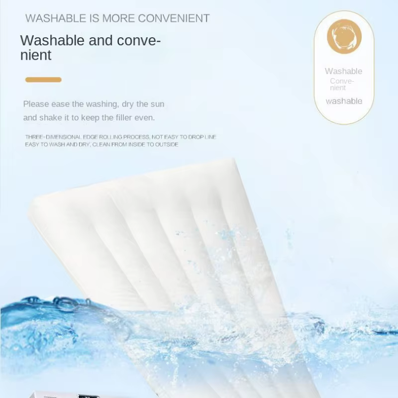 Oreiller bas en pur coton pour Loft, soutien Cervical pour adultes, hommes et femmes, étudiants, simple, doux, Ultra-fin, intérieur d'oreiller plat pour fille