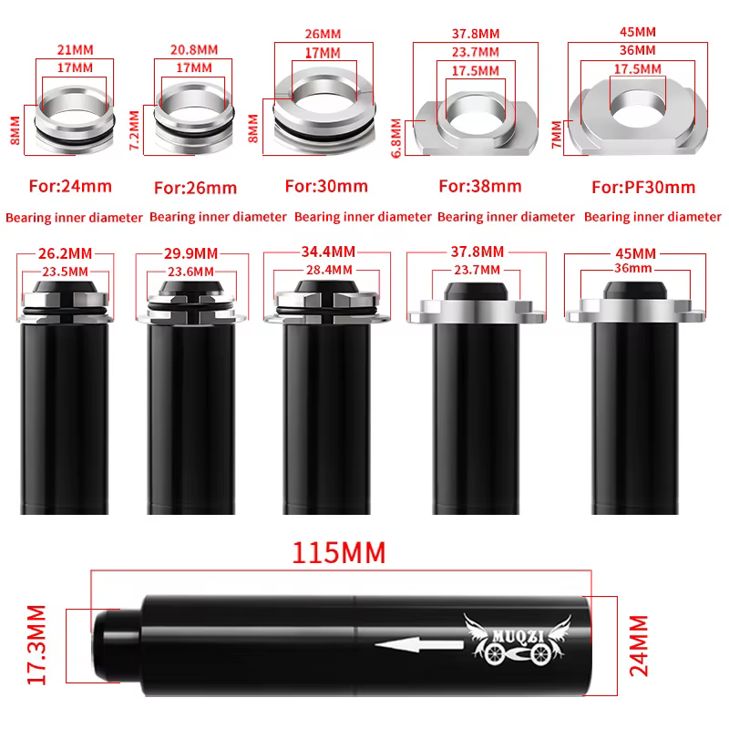 Outil de démontage de boîtier de pédalier MUQZI pour roulements à pression BB86 BB30 BB92 PF30 – Réparation de boîtiers de pédalier de vélo